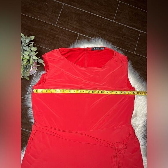 Lauren Ralph Lauren orange wide legged jumpsuit sz 2X - Picture 6 of 7